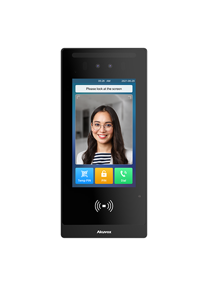 IP TOUCHLESS FACE RECOGNITION VIDEO DOOR PHONE MULTI ( E18 )