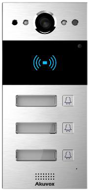 IP VIDEO DOOR PHONE 3 BUTTON MULTI- ON WALL ( R20 )