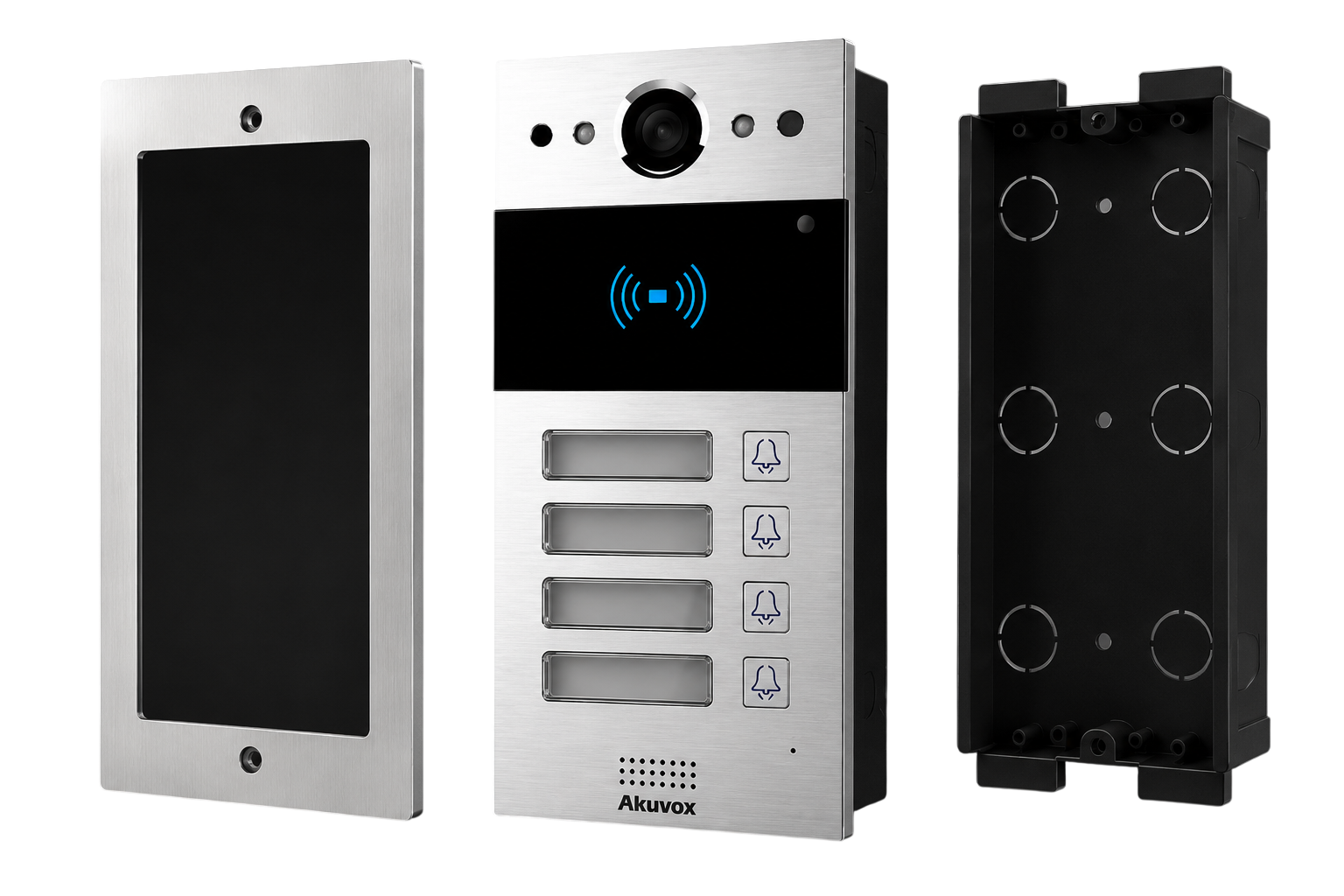 IP VIDEO DOOR PHONE 4 BUTTON MULTI - IN WALL ( R20B )