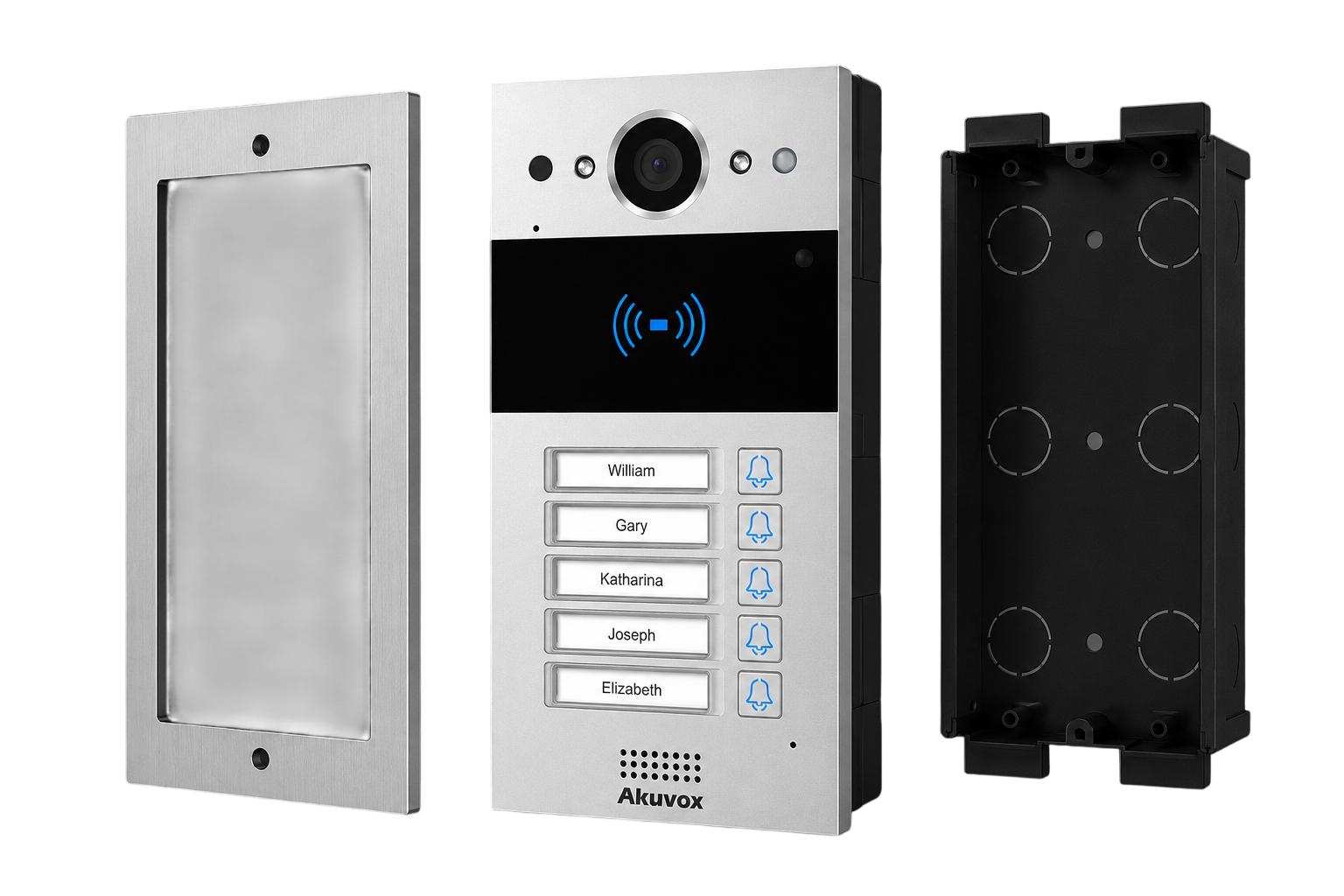 IP VIDEO DOOR PHONE 5 BUTTON MULTIN - IN WALL ( R20B )