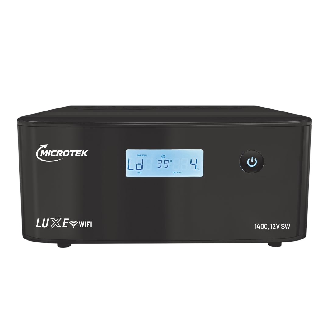 LUXE WIFI 1400 12V Pure Sine Wave Inverter ( 1100VA/825Watt )