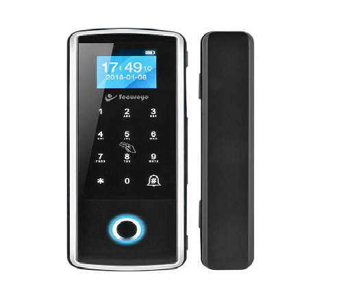 S-FGD200 Biometric Glass Door Lock with Fingerprint & Card Access