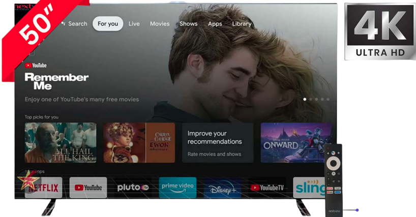 50 INCH GT2NV50U4K11 Android SMART TV