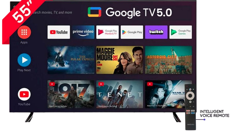 55 Inch Smart QLED TV UHD 4K GT2NV55Q4K2627