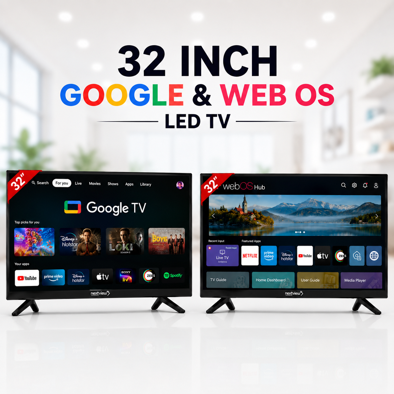 32' GOOGLE & WEB OS LED TV