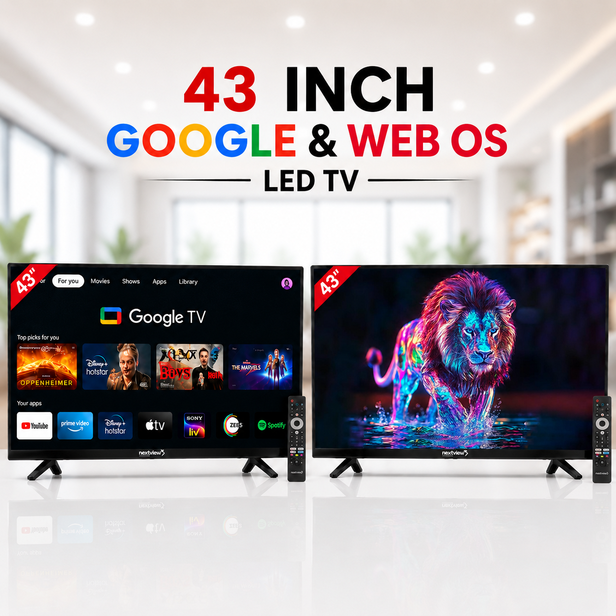 43' 4K GOOGLE & WEB OS LED TV