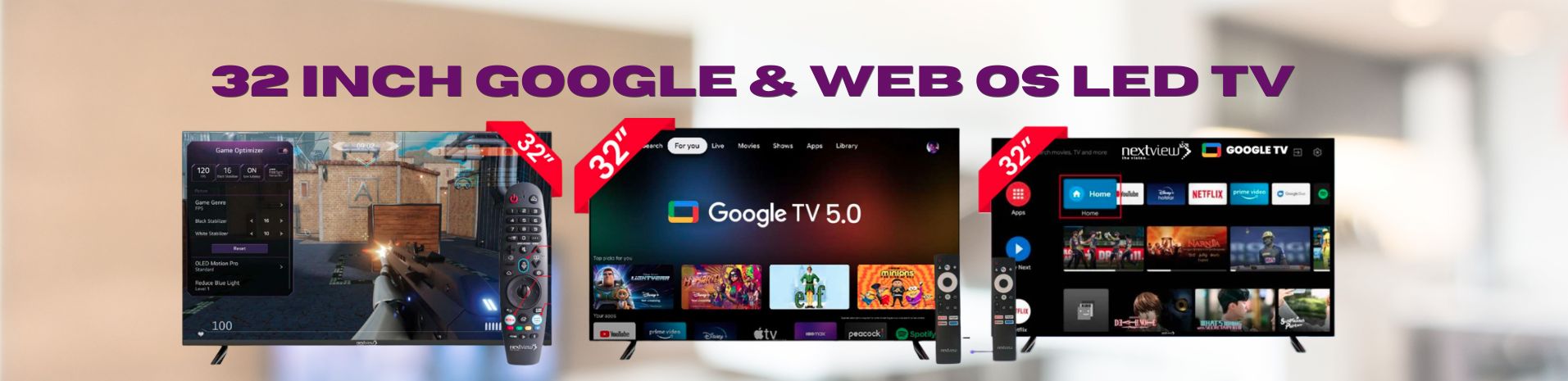 32' GOOGLE & WEB OS LED TV
