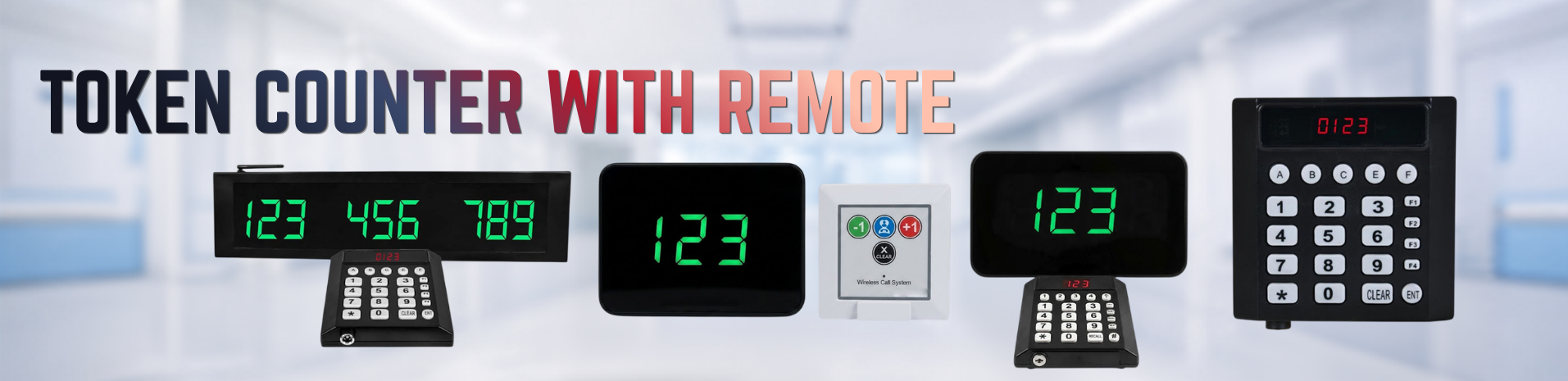 TOKEN COUNTER WITH REMOTE