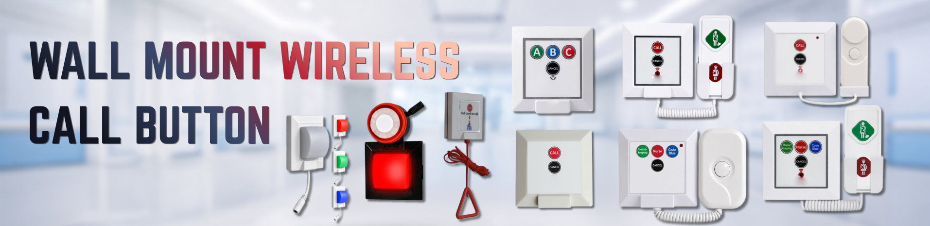 WALL MOUNT WIRELESS CALL BUTTON